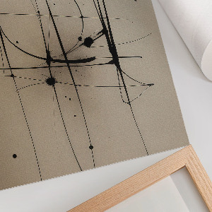Wall art with an abstract spotted motif