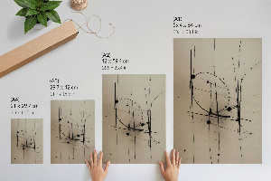 Wall art with an abstract spotted motif