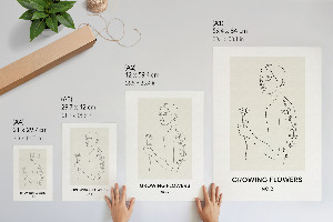 Art print with plant graphics