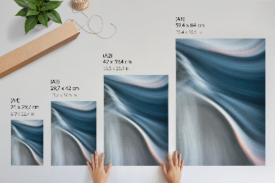 Decorative poster Blue waves