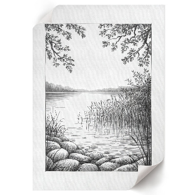 Poster Sketch of the lake