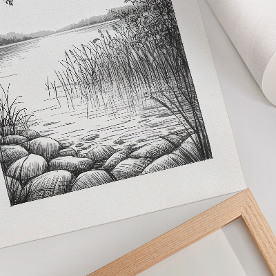 Poster Sketch of the lake