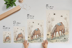 Drawing of a horse wall art