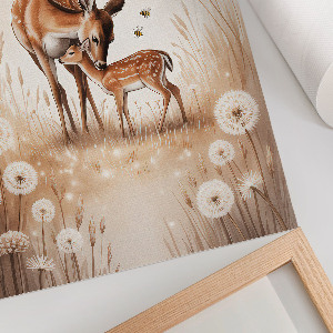 Wall print featuring two deer