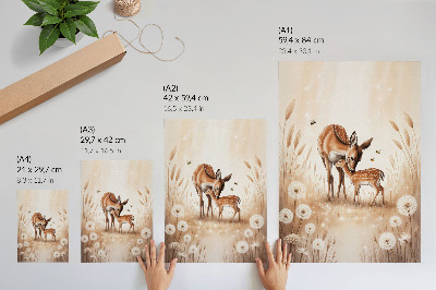 Wall print Two deer