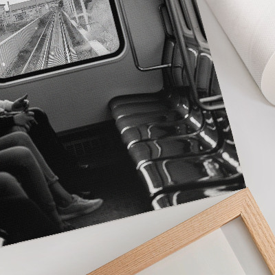 Decorative poster Traveling by train