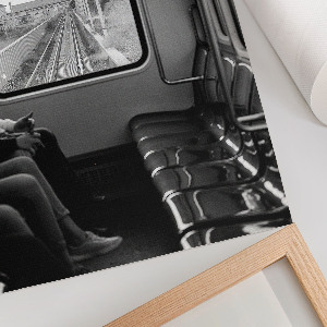 Decorative poster Traveling by train