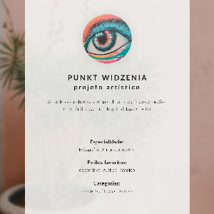 Decorative poster with a flowers illustration
