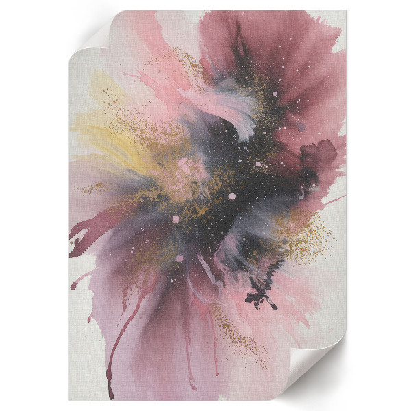 Decorative poster featuring a colorful explosion design