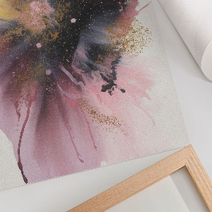 Decorative poster featuring a colorful explosion design