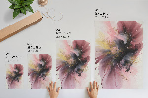 Decorative poster featuring a colorful explosion design