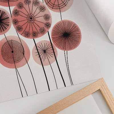 Wall print Flowers of the wheel