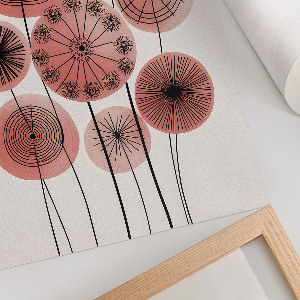 Wall print Flowers of the wheel