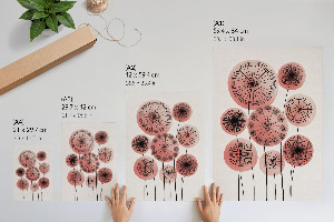 Wall print Flowers of the wheel