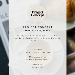 Decorative poster Black and white frame