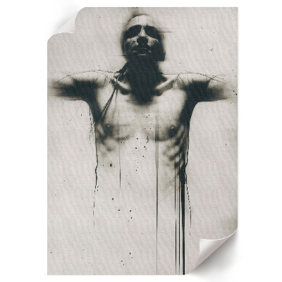 Wall print A dark figure