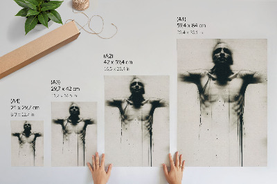 Wall print A dark figure
