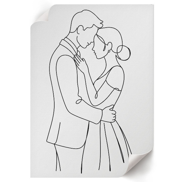 Romantic couple poster