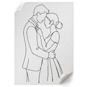 Romantic couple poster