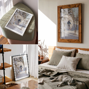 Wall art Winter descent