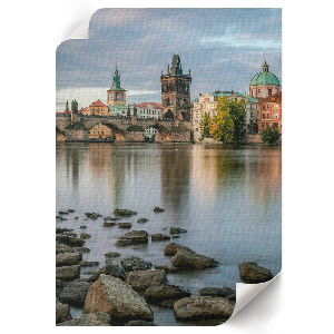Art print depicting a historic city