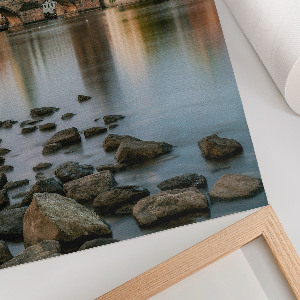 Art print depicting a historic city