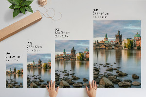 Art print depicting a historic city