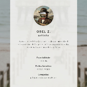 Decorative poster Lake house