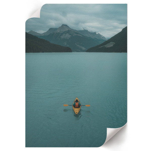Kayak on the Lake wall art