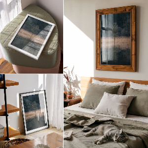 Decorative poster A peaceful landscape