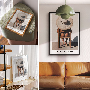 Wall print Just chillin