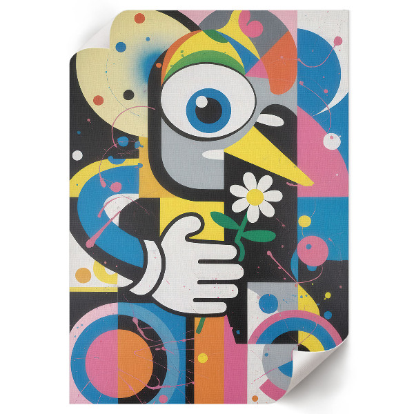 Art print with a colorful pattern