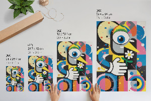 Art print with a colorful pattern