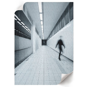 Minimalist corridor wall print
