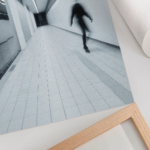 Wall print Minimalist corridor