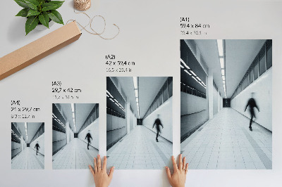Wall print Minimalist corridor