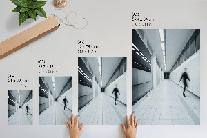 Wall print Minimalist corridor
