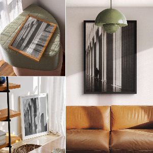 Art print of artistic architecture