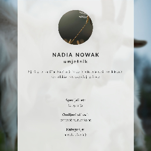 Decorative poster Goats together