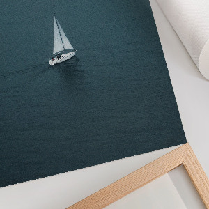 Poster A sailboat on the water