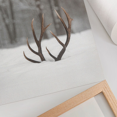 Wall art Antlers in the snow