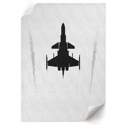 Wall print A plane in the sky