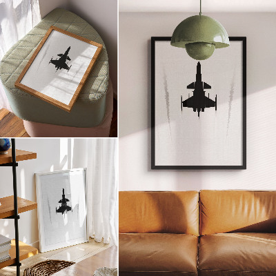 Wall print A plane in the sky