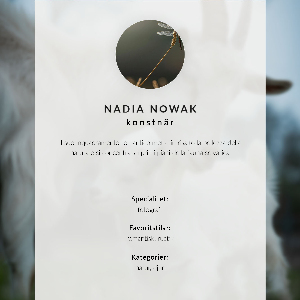 Art print Winter animal