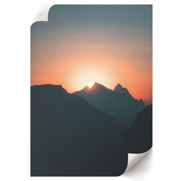 Decorative poster Mountain panorama