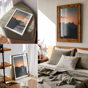 Decorative poster Mountain panorama