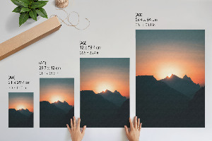 Decorative poster Mountain panorama
