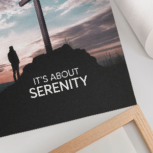 Poster Cross on the rock