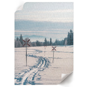 Winter landscape wall art