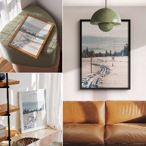 Wall art Winter landscape